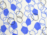 Musselin Double Gauze graphisches Muster creme