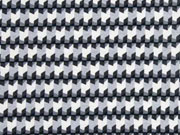 Viskosejersey grafisches Muster Retro, creme grau