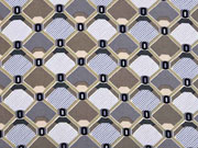 Viskose grafisches Muster Rauten, taupe
