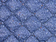 Jackenstoff gesteppt wattiert Rauten, dunkelblau