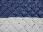 Jackenstoff gesteppt wattiert Rauten, dunkelblau