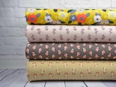 angerauter Sweat Zweige,rostbraun beige