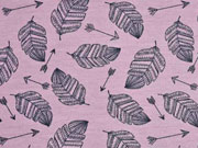 angerauter Sweat Federn, altflieder