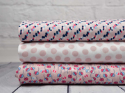 Viskose gestrichelt, bunt mint