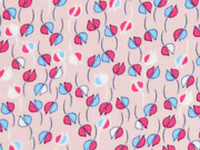 RESTST�CK 60 cm Viskose kleine Blumen, hellblau pink altrosa