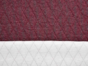 Steppjersey Rauten, grau dunkelrot