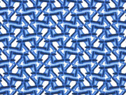 Leinen Viskose  graphisches Muster jeansblau weiss