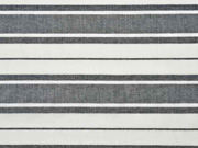 Baumwollstoff Streifen in schwarz-weiss