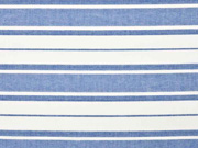 Baumwollstoff Streifen in blau-weiss