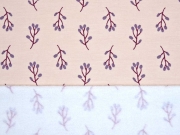 RESTST�CK 37 cm angerauter Sweat Zweige, lavendel nude