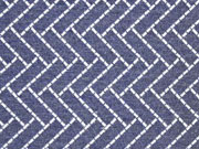 Dekostoff Jacquard Rechtecke Doubleface blau grau