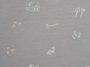 Bio-Jersey H�user Pilze, taupe