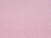 Wellness Fleece gepr�gte Elefanten rosa