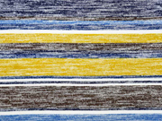 Strickjersey Streifen, creme dunkelblau senfgelb