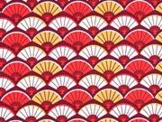 Baumwolle F�cher, rot