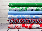 Viskose Punkte, weiss hellblau