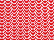 Baumwolle Wellen, rot