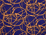 Viskosejersey Kringel, dunkelblau zimt