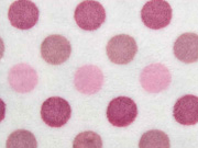 Wellnessfleece Punkte, rosa wei�