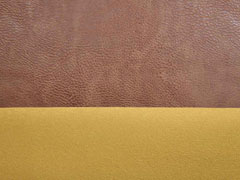 Lederimitat Vintage Look gepr�gte Optik, Havanna braun