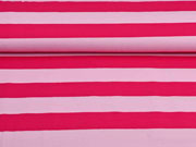 Jersey Blockstreifen, rosa pink