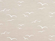Jersey V�gel am Himmel, wei� hellbeige