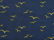 Jersey V�gel am Himmel, gelb dunkelblau