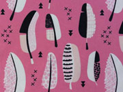 Jersey Federn & Kreuze, sorbet pink