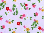 Feincord Blumen & Bl�tter, zartrosa