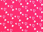 Feincord Herzen, wei� rot