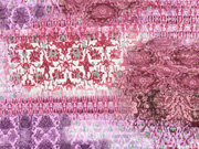 Plissee mit goldfarbigen Glitzer, beere