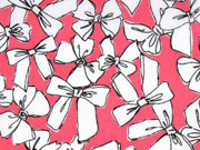 RESTST�CK 200 cm Milliblus Easy Chic Voile Schleifen, coralle