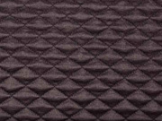 gesteppter Jersey kleine Raute, schokobraun