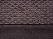 gesteppter Jersey kleine Raute, schokobraun