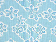 Jersey Lace Muster, hellblau