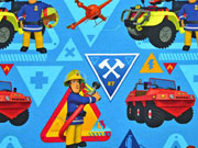 RESTST�CK 33 cm Jersey Little Darling Feuerwehrmann SAM, blau