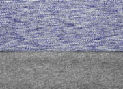 French Terry Boucle Style, dunkelblau mittelgrau