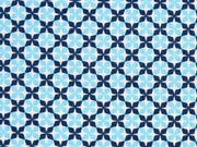 Baumwolle Little Darling Kreuzblume, hellblau dunkelblau