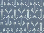 Jersey Anker, rauchblau