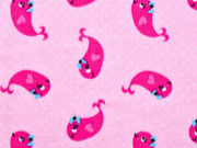 Musselin Double Gauze Frau Wal, rosa