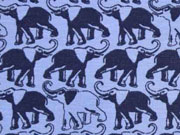 Bio-Jersey Elefanten, dunkelblau/jeansblau