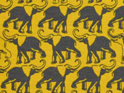 Bio-Jersey Elefanten, grau/ocker