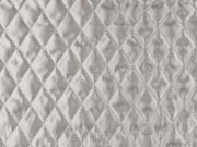 Steppstoff Rauten Satin Look, champagner