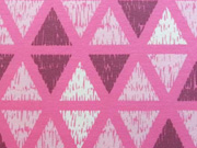 RESTST�CK 22 cm Sweat Dreiecke Rauten - rosa