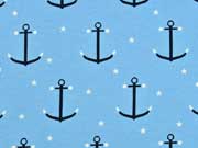 Jersey Anker & Sterne, hellblau