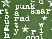 Jersey Cool Boy Words & Stars, khaki