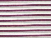 Jersey Streifen, bordeaux hellgrau