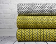 Bio-Jacquard Hamburger Liebe Maxi Knit, senf dunkelgrau