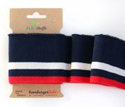 Bio-B�ndchen Cuff Me COLLEGE, dunkelblau wei� rot