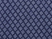 Bio-Jacquard Hamburger Liebe Striche, jeansblau navy